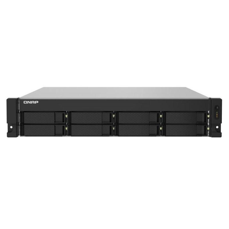 QNAP TS-832PXU-RP-4G 8-Bay 2U rackmount NAS Cortex-A57 quad-core 1.7GHz CPU, 4GB DDR4 UDIMM RAM (max 16GB), SATA 6Gb/s, redundan