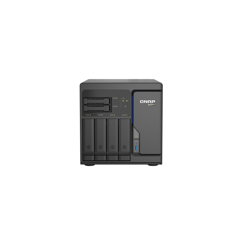 QNAP TS-h686-D1602-8G 6 Bay Tower NAS IntelÂ® XeonÂ® D-1602 2 cores/4 threads 2.5 GHz processor(Turbo Boost up to 3.2 GHz), 8GB 