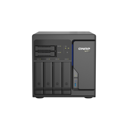 QNAP TS-h686-D1602-8G 6 Bay Tower NAS IntelÂ® XeonÂ® D-1602 2 cores/4 threads 2.5 GHz processor(Turbo Boost up to 3.2 GHz), 8GB 