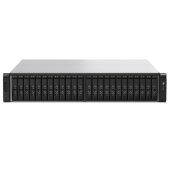 QNAP TS-h2490FU-7232P-64G,24-Bay all-flash NAS, NVMe Gen3 x4, AMD EPYC 7232P 3.1GHz, 64GB  RAM, 2 x 2.5GbE LAN, 2 x 25GbE SFP28,
