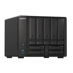 QNAP TS-h973AX-8G,9-bay NAS, AMD Ryzen V1500B 4C 8T 2.2GHz, 8GB DDR4 SODIMM, 5 x 2.5"/3.5" SATA 6Gbps + 2 x 2.5" U.2 NVMe PCIe G