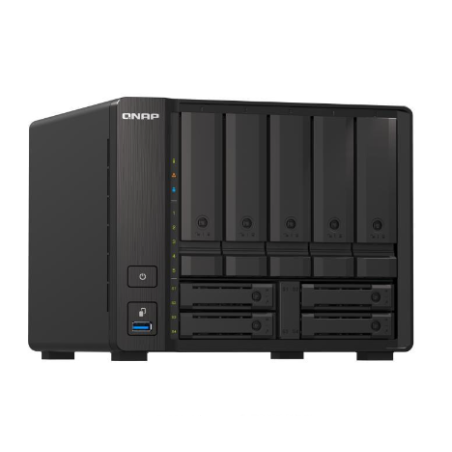 QNAP TS-h973AX-8G,9-bay NAS, AMD Ryzen V1500B 4C 8T 2.2GHz, 8GB DDR4 SODIMM, 5 x 2.5"/3.5" SATA 6Gbps + 2 x 2.5" U.2 NVMe PCIe G