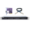 QNAP TL-R400S 4 Bay 1U Rackmount SATA Storage Expansion Enclosure