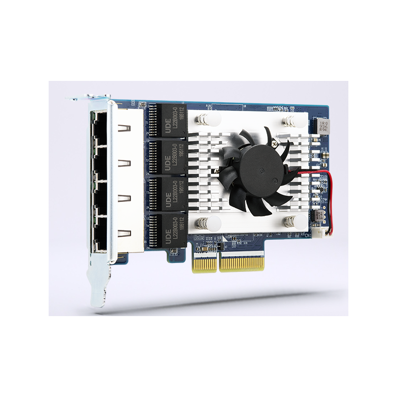 QNAP quad-port 5GbE multi-Gig expansion card;Aquantia AQC111C;Gen3 x 4;low profile [QXG-5G4T-111C]