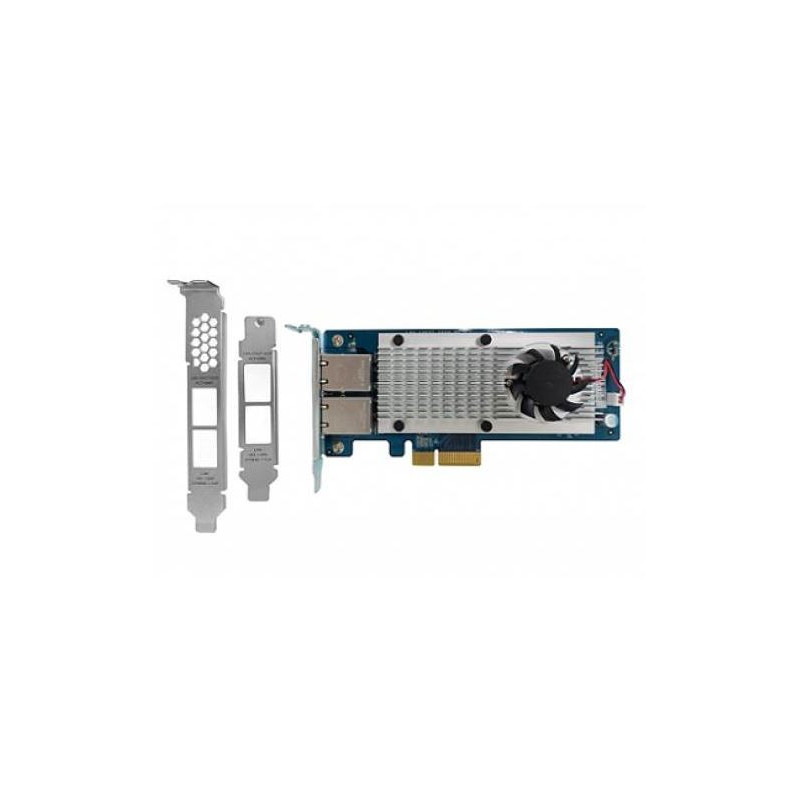 QNAP Dual 10GbE Ports with SR-IOV and iSCSI, Block-based, Supports Multiple Virtual Disk Modes[QXG-10G2T-X710]