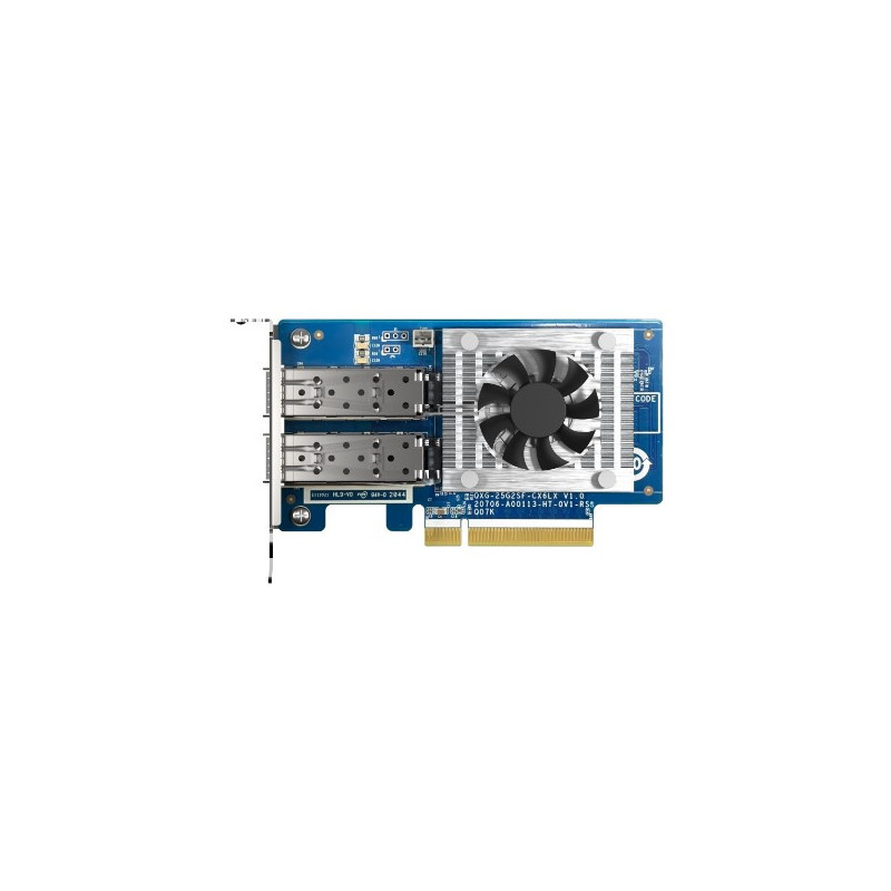 QNAP DUAL PORT QSFP28 25GbE N ETWORK CARD, LOW-PROFILE (PCIE GEN4 X8)