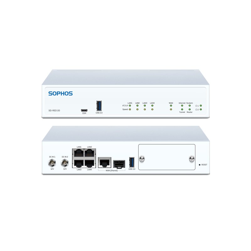 Sophos SD-RED 20 Rev.1 Appliance - with multi-region power adapter