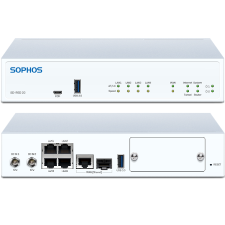 Sophos SD-RED 20 Rev.1 Appliance - with multi-region power adapter