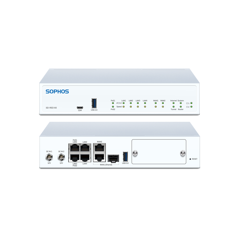 Sophos SD-RED 60 Rev.1 Appliance (with AU power supply)