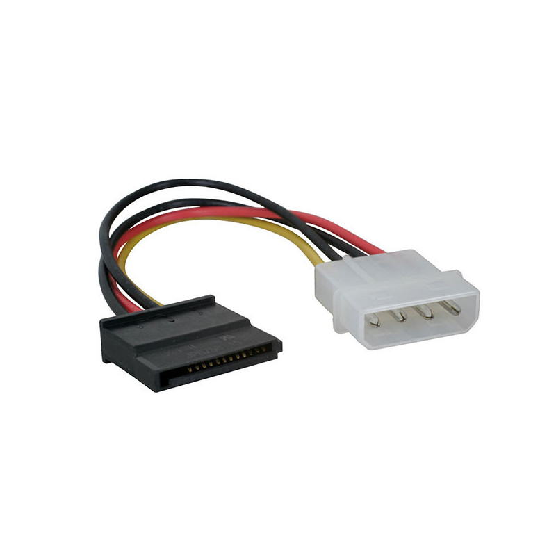 ATX 15CM 4-pin Molex Male Power to 1x Serial ATA-15pin Cable Adapter