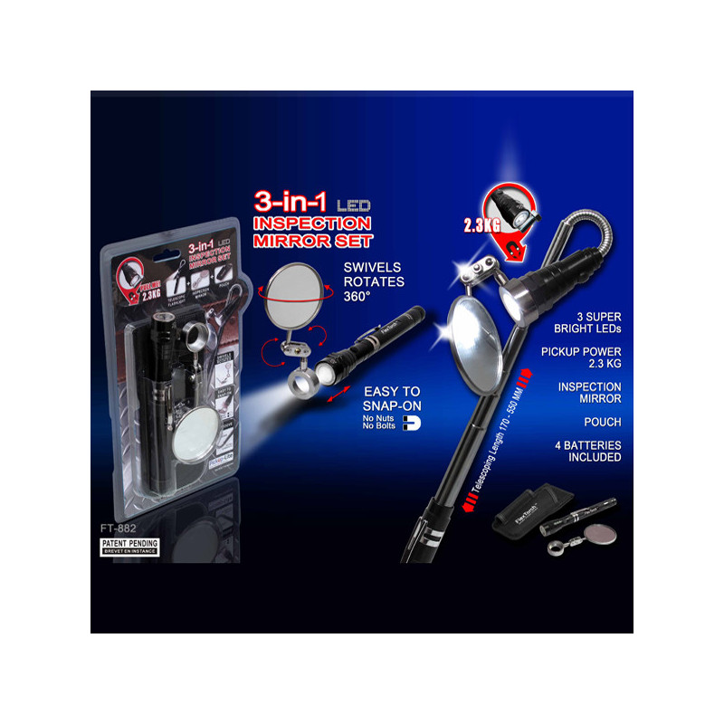 3in1 Inspection Mirror Set