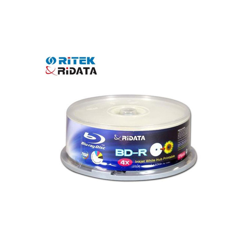 Ritek BD-R 6x T25 (25GB) Printable Tube of 25pc