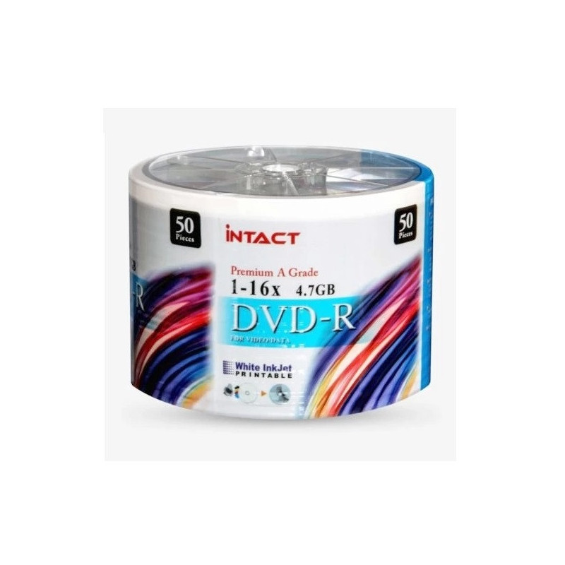 INTACT Printable DVD-R 16x White 50 pcs