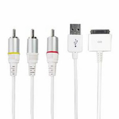 AV Cable for iPhone 3GS, 4G, iPad