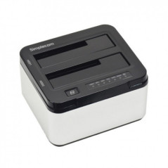 Simplecom SD322 Dual Bay USB 3.0 Aluminium Docking for 2.5/3.5 Silver