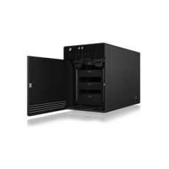ICY BOX SINGLE enclosure for 4x HDD/SSD with USB 3.1 (Gen 2) Type-C interface and fan