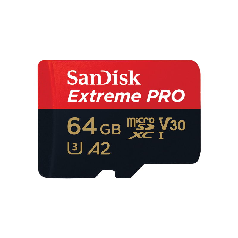 SanDisk 64GB Extreme PRO microSDXC UHS-I Card SDSQXCU-064G-GN6MA