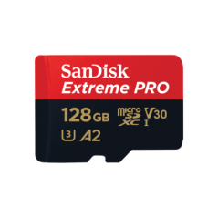 SanDisk 128GB Extreme PRO microSDXC UHS-I Card SDSQXCD-128G-GN6MA