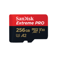 SanDisk 256GB Extreme PRO microSDXC UHS-I Card SDSQXCD-256G-GN6MA