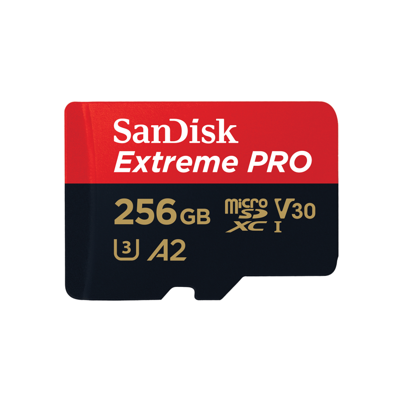 SanDisk 256GB Extreme PRO microSDXC UHS-I Card SDSQXCD-256G-GN6MA