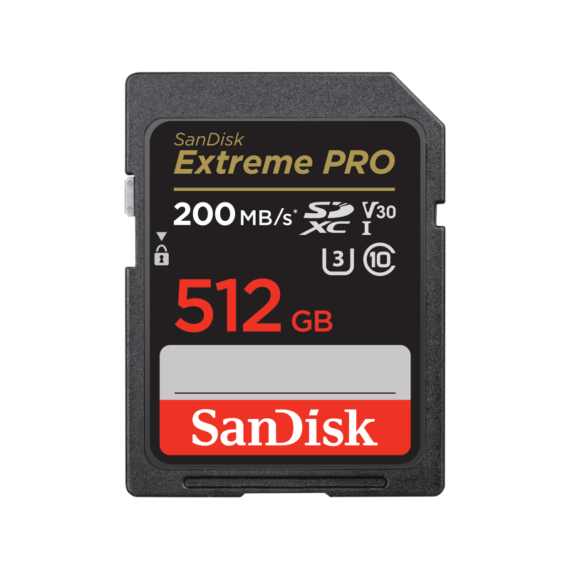 SanDisk 512GB Extreme PRO SDHC And SDXC UHS-I Card SDSDXXD-512G-GN4IN