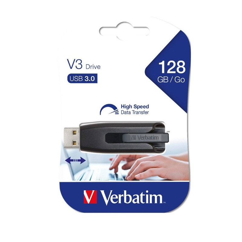 Store n Go V3 USB 3.0 Dr 128G (Grey)