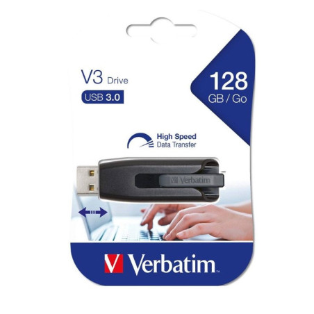 Store n Go V3 USB 3.0 Dr 128G (Grey)