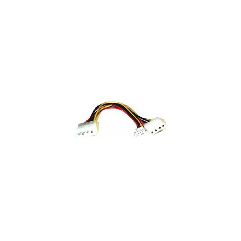 8ware Power Splitter to Hard & FDD + Floppy drv 1x Molex (Female) to 2x Molex (Male) + 1x Floppy (Female) 30cm cable
