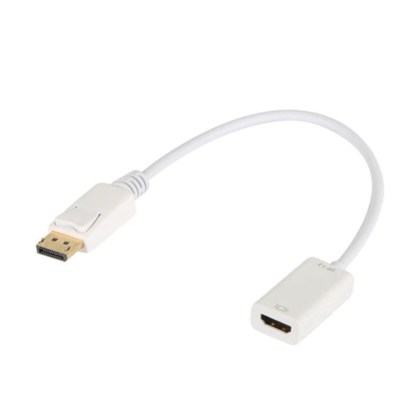 8ware DisplayPort DP to HDMI Male to Female Adapter Cable High-resolution suppor 20cm Length Use for movies, presentations, phot