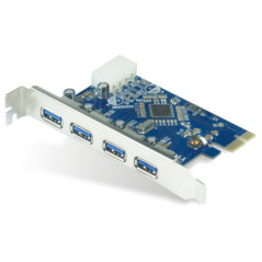 Astrotek 4x Ports USB 3.0 PCIe PCI Express Add-on Card Adapter 5Gbps Windows XP/7/8/10 Server 2008 & later Renesas 720201 Chipse
