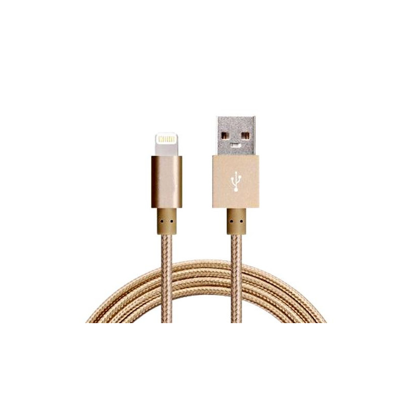 Astrotek 1m USB Lightning Data Sync Charger Gold Color Cable for iPhone X 9 8 7S 7 Plus 6S 6 Plus 5 5S iPad Air Mini iPod