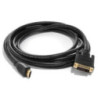 8ware HDMI to DVI-D Adapter Converter Cable 3m - Male to Male 30AWG Gold Plated PVC Jacket for PS4 PS3 Xbox 360 Monitor PC Compu