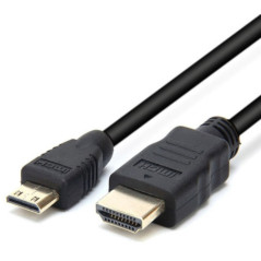 Astrotek Mini HDMI to HDMI Cable 1m with Ethernet 1.4V 3D HD 1080p Male to Male for Camera Camcorder Mobile Laptop Tablet Graphi