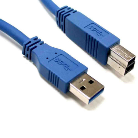 8Ware USB 3.0 Printer Cable 1m Type A to Type B Male to Male for External HDD Hard Drive Printer Scanner USB Hub Docking Station