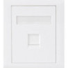 CAT6 RJ45 Wall Face Plate 86x86mm 1 Port Socket Kit