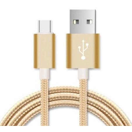 Astrotek 1m Micro USB Data Sync Charger Cable Cord Gold Color for Samsung HTC Motorola Nokia Kndle Android Phone Tablet & Device