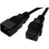 8Ware 1m Power Extension Cable Lead 15A IEC C19 to IEC C20 Male to Female for UPS PDU PC Servers Rack-mount Power Distribution U