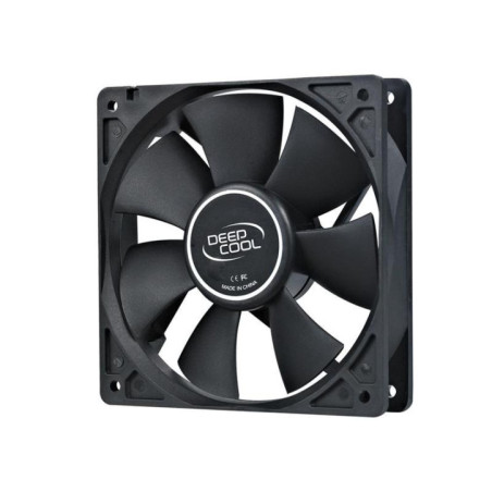 DeepCool XFAN 120 120mm Hydro Bearing Case Fan 3 Pin / Molex Connector, Black Stealth Appearance, Ideal for System Builds, Low R
