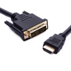 8ware HDMI to DVI-D Adapter Converter Cable 5m - Male to Male 30AWG Gold Plated PVC Jacket for PS4 PS3 Xbox 360 Monitor PC Compu