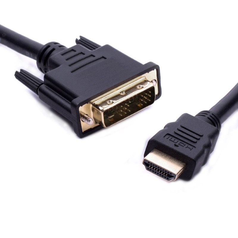 8ware HDMI to DVI-D Adapter Converter Cable 5m - Male to Male 30AWG Gold Plated PVC Jacket for PS4 PS3 Xbox 360 Monitor PC Compu