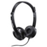 RAPOO H100 Wired Stereo Headsets - HD Voice Rotary Microphone Volume Adjustment 3.5mm Headphones with Audio split adapter cable.