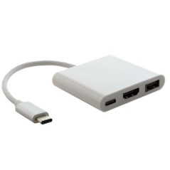 Astrotek USB 3.1 Type-C USB-C to USB-C HDMI USB-A  Hub Adapter Converter Cable Male to Female 4K 30Hz for Apple MacBook Chromebo