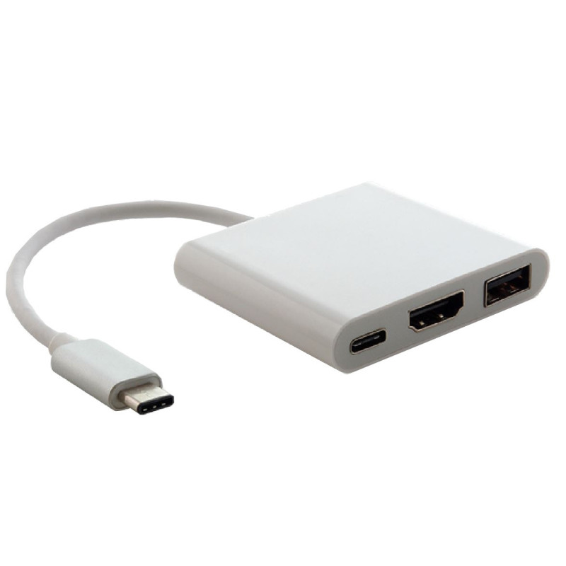 Astrotek USB 3.1 Type-C USB-C to USB-C HDMI USB-A  Hub Adapter Converter Cable Male to Female 4K 30Hz for Apple MacBook Chromebo
