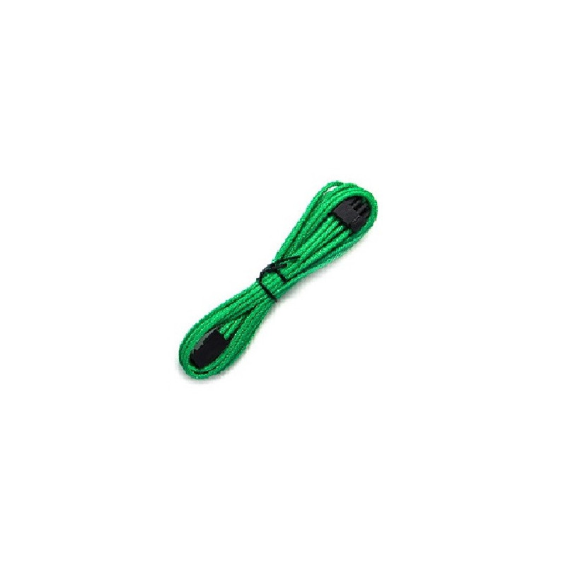 Sleeved 45cm PCI-E 6+2pin Cable Green
