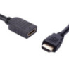 8Ware 2m HDMI Extension Cable Male to Female High Speed 4K*2K@30Hz 30AWG Extender Adapter PC Computer Smart Set-Top Box DVD Play