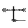 Brateck Dual Free Standing Monitors Affordable Steel Articulating Monitor Stand Fit Most 17'-32' Monitors Up to 9kg per screen V