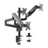 Brateck Triple Monitors Pole-Mounted Gas Spring Monitor Arm - 17in-27in