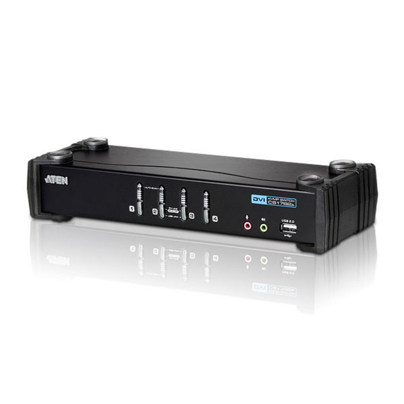 ATEN 4 PORT USB 2.0 DVI KVMP SWITCH
