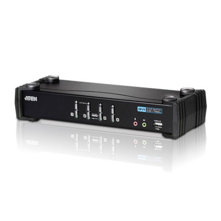 ATEN 4 PORT USB 2.0 DVI KVMP SWITCH
