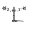 Brateck Dual Free Standing Monitor Premium Articulating Aluminum Monitor Stand Fit Most 17in-32in Monitors Up to 8kg per screen 